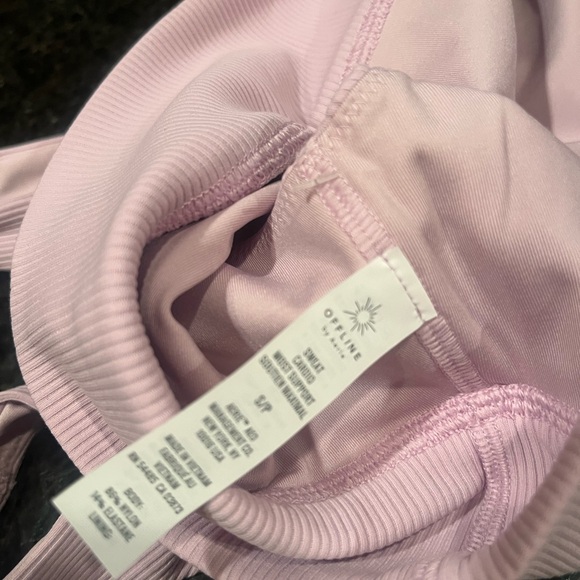 Set of Four Sports Bras (one tank)  in Black, Gray, Mint, and Pink. - Picture 3 of 6